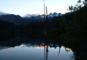 We got to the campsite just around sunset